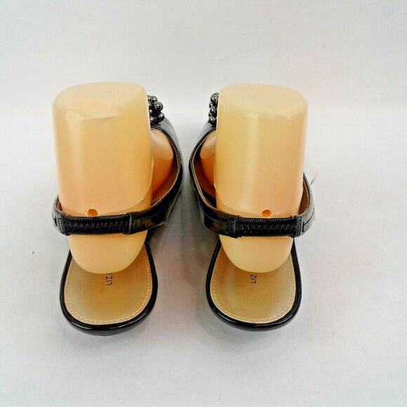 Liz Claiborne Womens Black 1.25" Heel Slingback Loafers w/Bead Clusters Size 8M - Picture 5 of 7